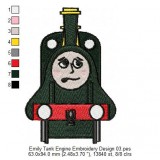 Emily Tank Engine Embroidery Design 03